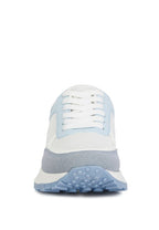 Women's Nairobi lace up sneakers in white and blue for casual wear