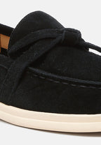 Nautica Genuine Suede Knot Detailed Loafers