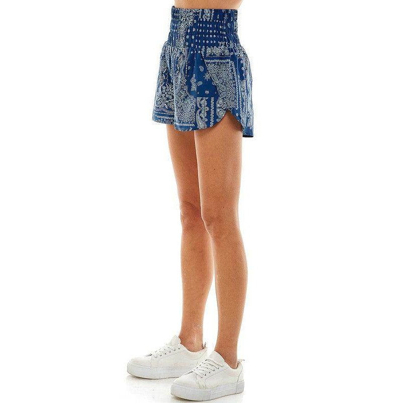 TCEC navy blue athletic shorts with a stylish design and comfortable fit for active women