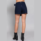 Women's navy blue cargo skort, perfect for summer outings
