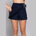 Women's navy blue cargo skort, versatile style for casual outings