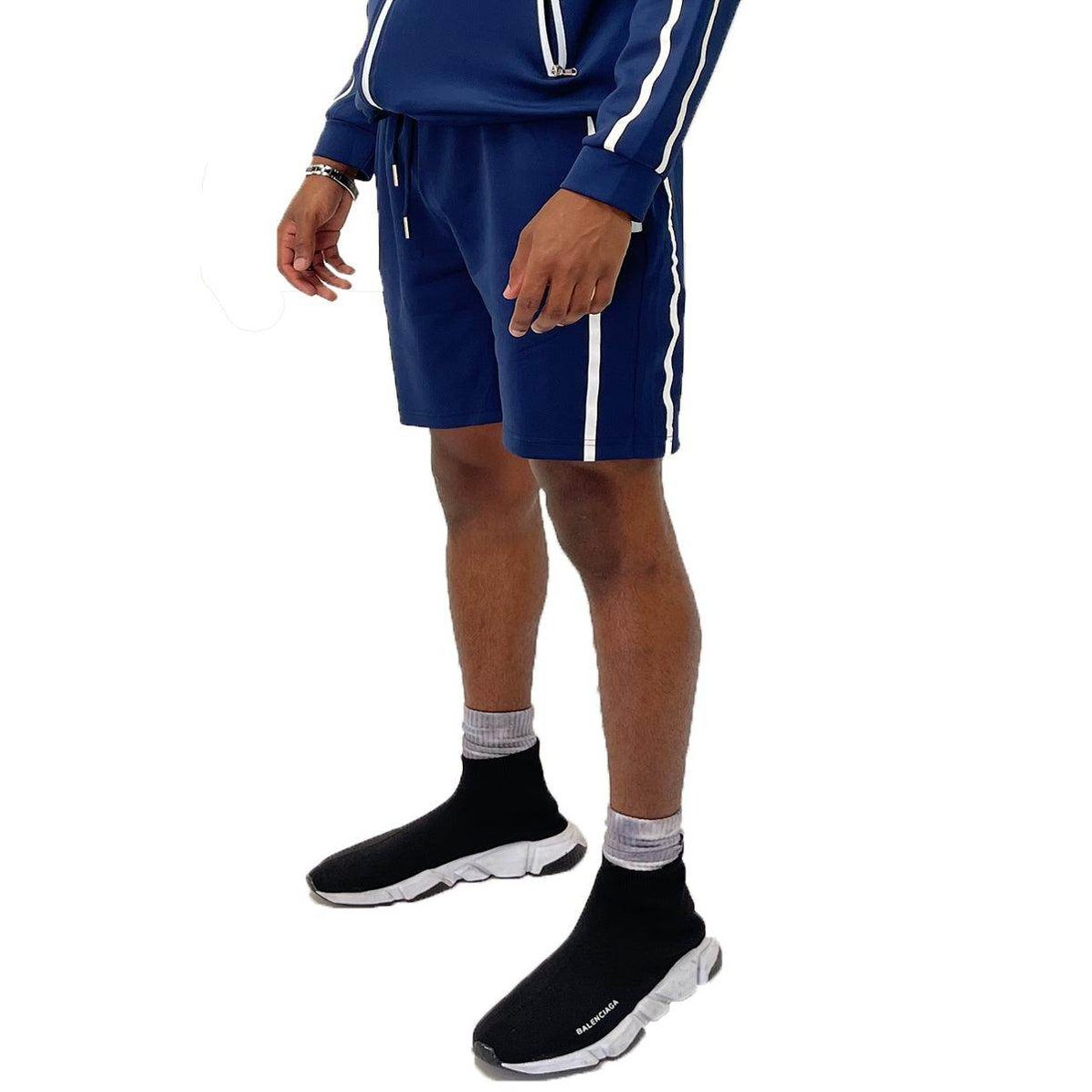 Navy Blue Jordan Tshirt Short Set - VacationGrabs