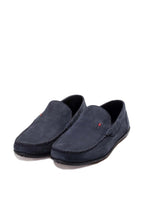 Navy Blue Loafers – close up view