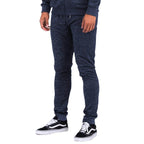 Navy Blue Marbled Light Weight Active Joggers - VacationGrabs