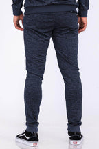 Navy Blue Marbled Light Weight Active Joggers - VacationGrabs