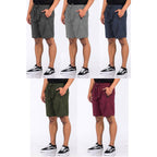 Navy Blue Marbled Light Weight Active Shorts - VacationGrabs