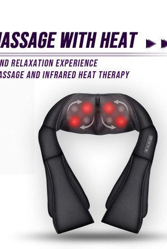 Travel Essentials - Toiletries Neck and Shoulder Massager w/Heat