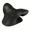 Black neck and shoulder relaxer made from durable material for stress relief