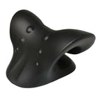 Black neck and shoulder relaxer made from durable material for stress relief