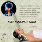 Cervical neck pillow for neck and shoulder relaxer, comfortable and easy to use