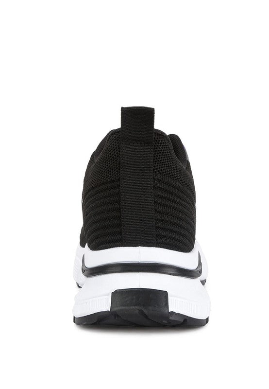 Women's black neolyne lug sole sneakers for comfortable everyday wear
