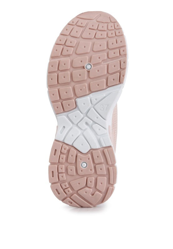 neolyne lug sole sneakers in soft pink, perfect for casual outings