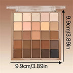 25-color neutral eyeshadow palette with gray brown and coffee tones (photo 4 of 5)