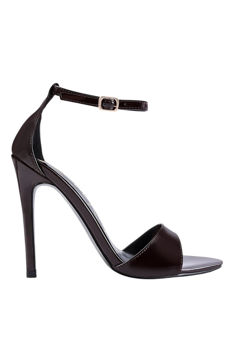 New Flame Ankle Strap Stiletto Heel Sandals