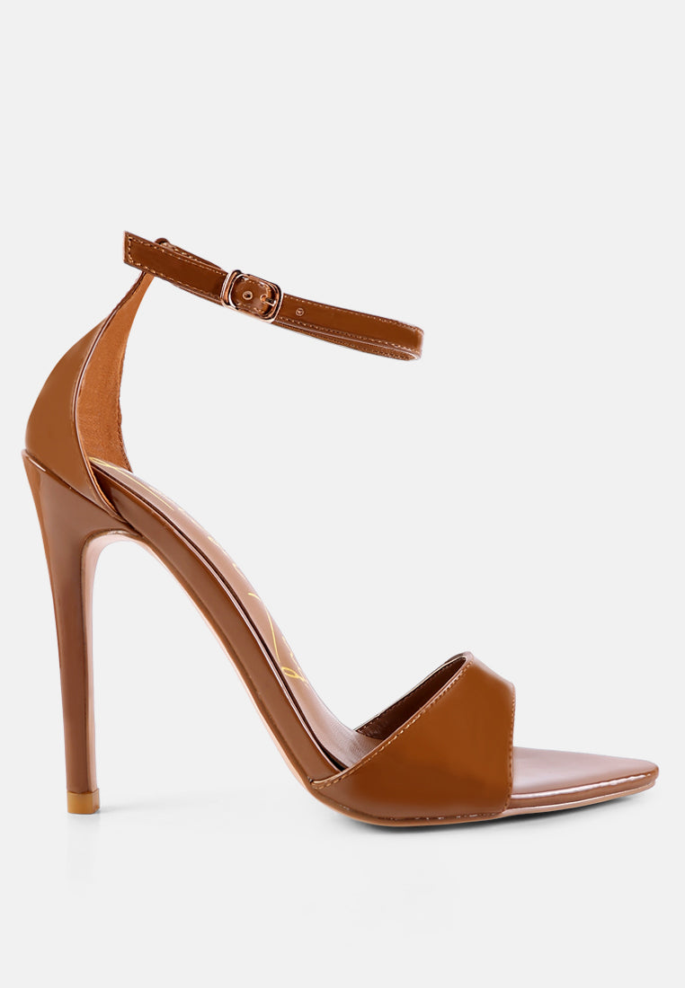 New Flame Ankle Strap Stiletto Heel Sandals