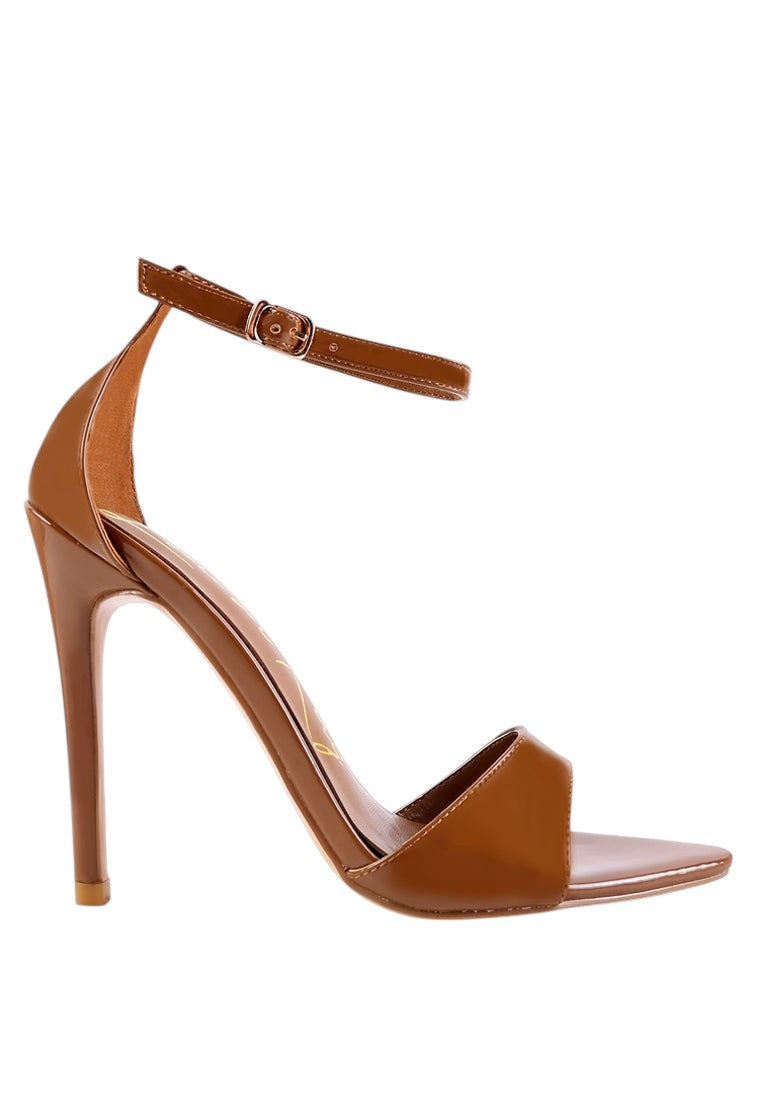 New Flame Ankle Strap Stiletto Heel Sandals