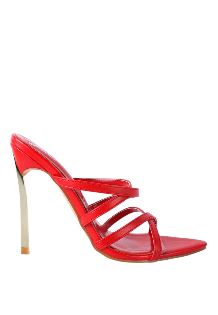 Nightclub Ready Strappy Stiletto Heel Sandals