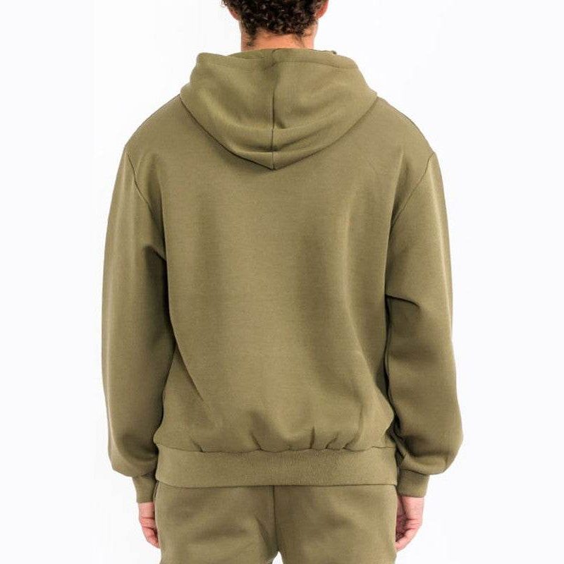 Men's tech fleece hoodie Nike in olive green, ideal for casual wear