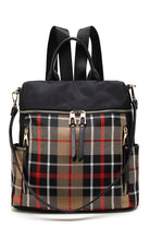 Wallets, Handbags & Accessories Nishi Plaid Backpack