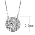 Elegant women's necklace featuring a sparkling centerpiece in no plating hypoallergenic jewelry for women