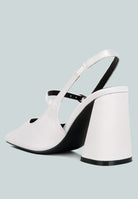 London Rag International nougat flared heel sandals with a stylish design for women's footwear