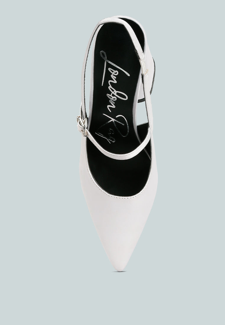Nougat Flared Heel Party Sandals
