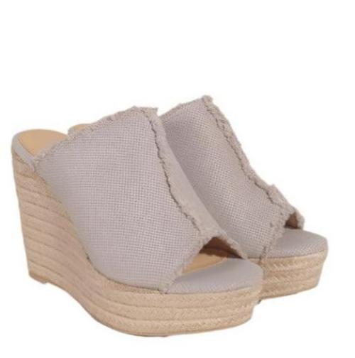 Women's Shoes - Sandals Oasis Society Bliss - Distressed Linen Wedge