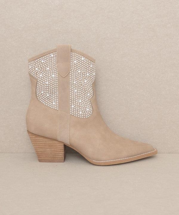 Women's Shoes - Boots Oasis Society Cannes - Pearl Studded Western Boots