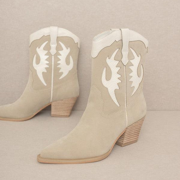 Women's Shoes - Boots Oasis Society Houston - Layered Panel Cowboy Boots