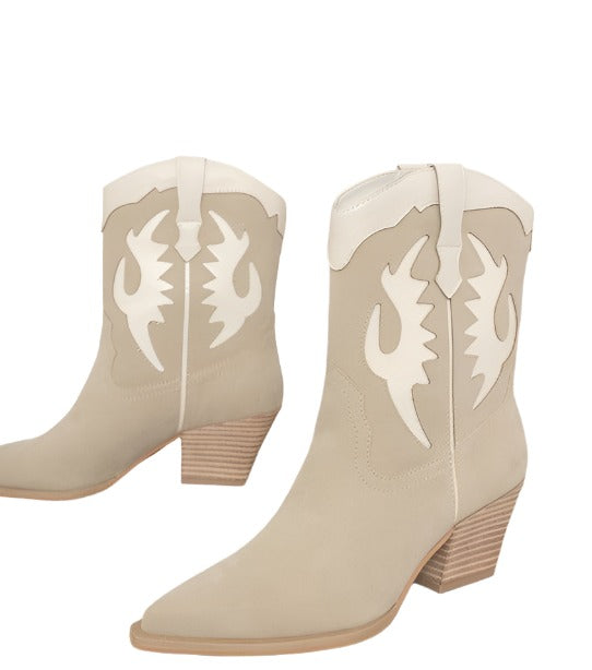 Women's Shoes - Boots Oasis Society Houston - Layered Panel Cowboy Boots