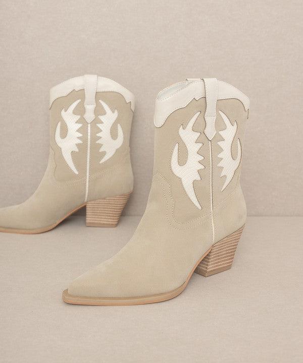 Women's Shoes - Boots Oasis Society Houston - Layered Panel Cowboy Boots