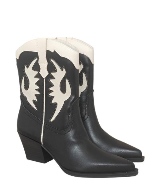 Women's Shoes - Boots Oasis Society Houston - Layered Panel Cowboy Boots