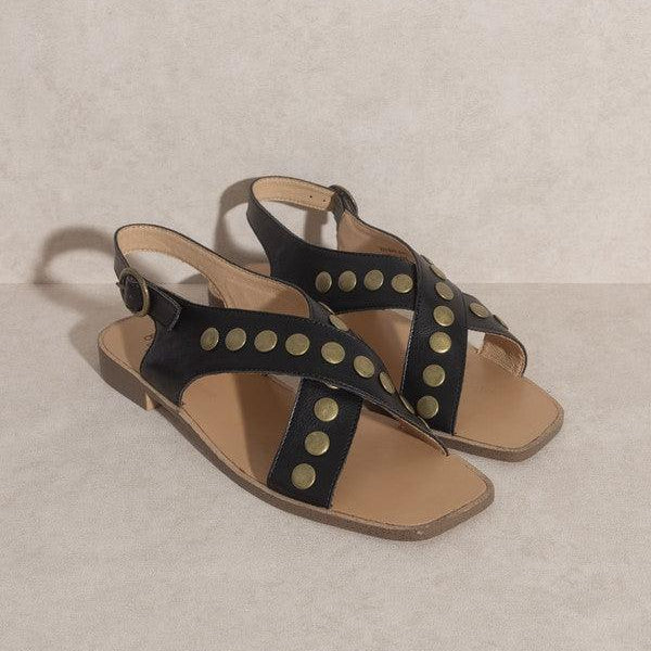 Women's Shoes - Sandals Oasis Society Kylie - Studded Cross Band Sandal