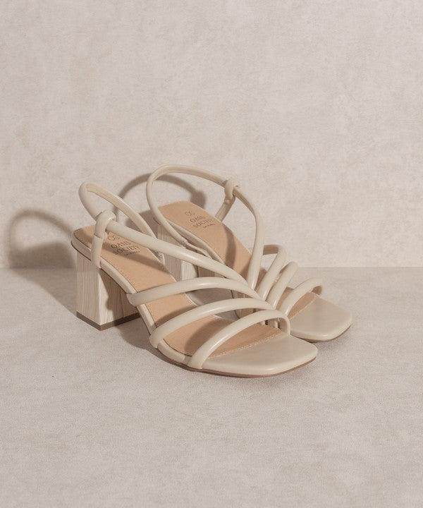 Oasis Society stylish vacation sandals with a block heel and strappy design perfect for summer outings