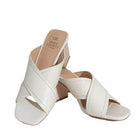 Oasis Society women's summer vacation sandals with stylish cross strap design and a comfortable block heel