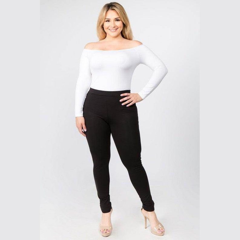 Yelete Women's off the shoulder bodysuit in white, perfect for stylish and versatile outfits