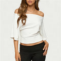 White off the shoulder top, versatile style for casual outings