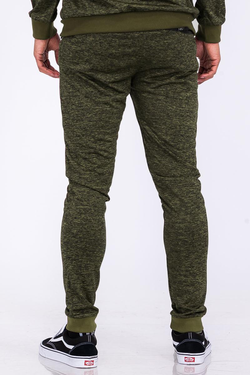 Men's Activewear Olive Marbled Light Weight Active Joggers