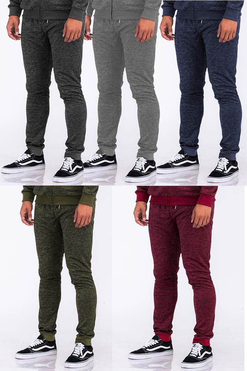 Olive Marbled Light Weight Active Joggers - VacationGrabs