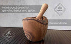 Olive Wood Rustic Mortar and Pestle - VacationGrabs