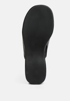Olori Solid Platform Slip On Mules