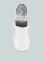 Olori Solid Platform Slip On Mules