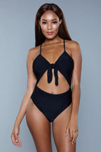 Black one piece swimsuit bathing suits, perfect for beach fun