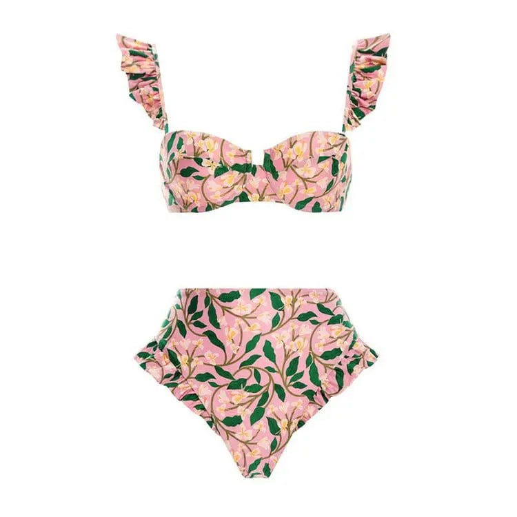 Women's floral one piece swimsuit bathing suits, perfect for beach outings