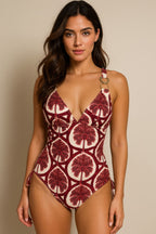Women's VacationGrabs one piece swimsuit bathing suits in floral pattern