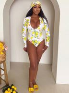Women's floral one piece swimsuit bathing suits for beach outings