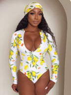 Women's floral one piece swimsuit bathing suits, perfect for beach days