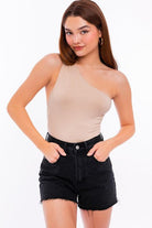 Women's Shirts - Bodysuits One Shoulder Bodysuit