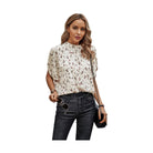 Stylish women's shirt featuring an elegant design, ideal as open back summer tops for women.