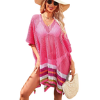 Womens Open Knit Crochet Cover Up
